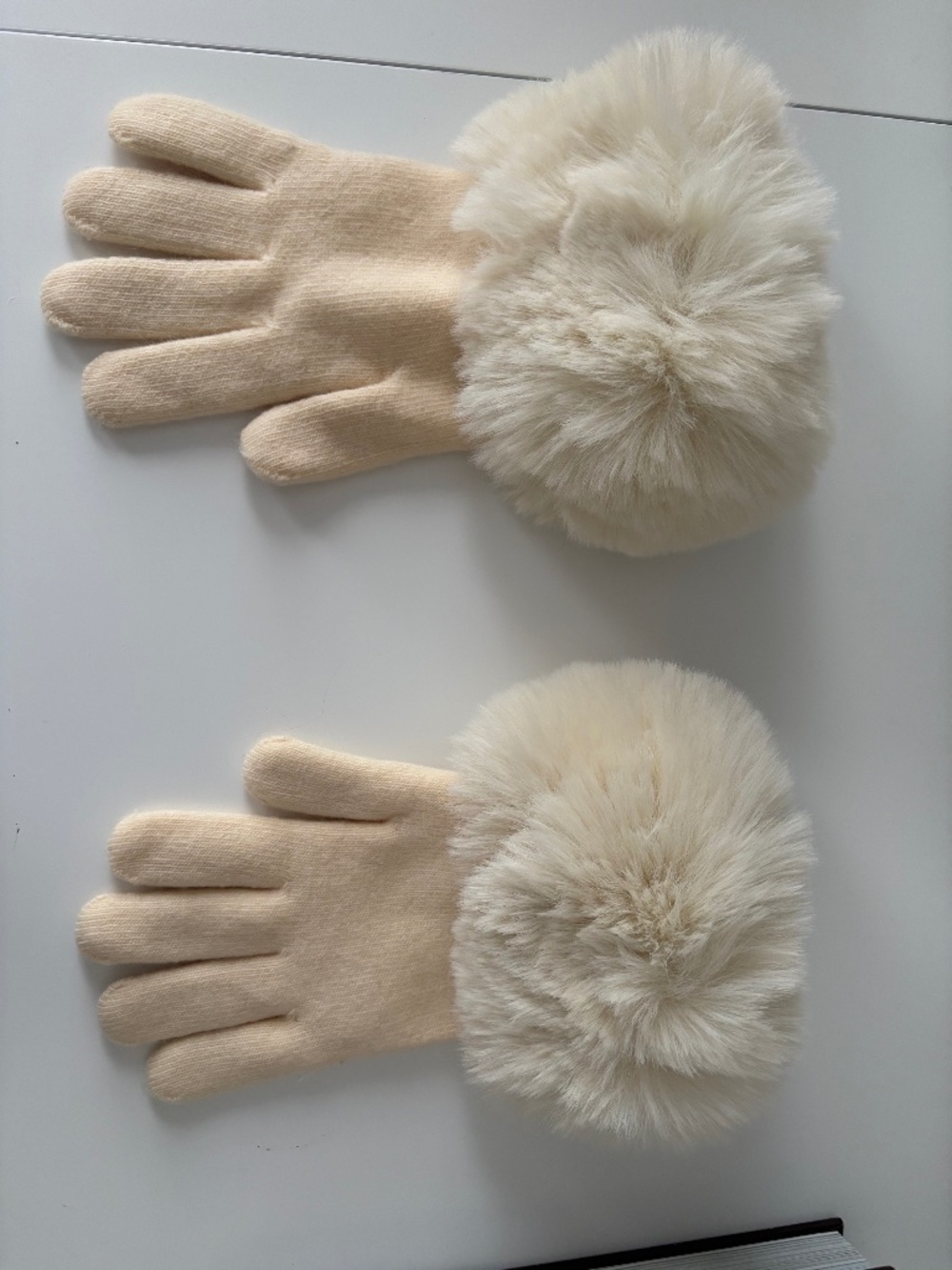 Adrienne Landau Faux Fur Gloves